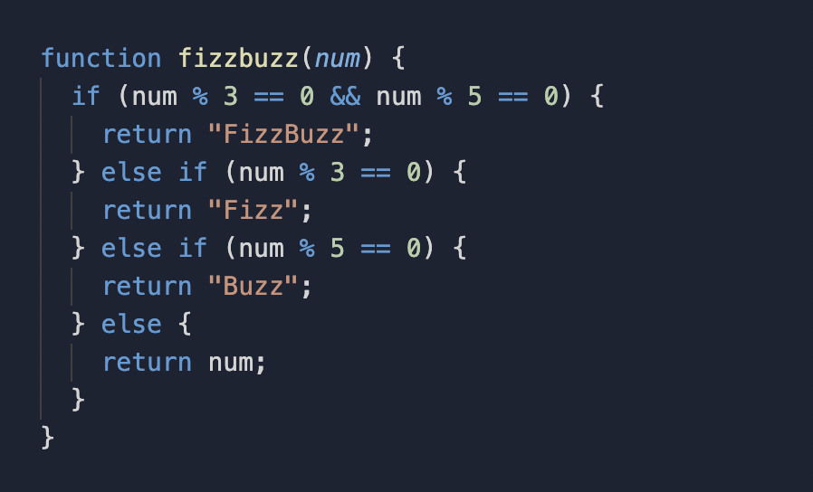 in image of if else statement javascript code